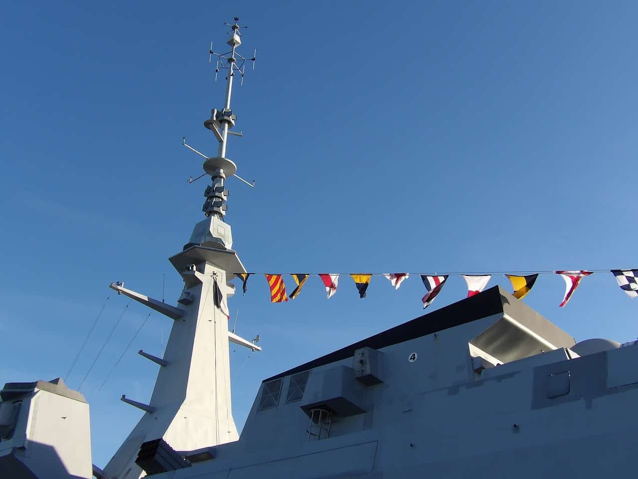 Los gallardetes de los barcos