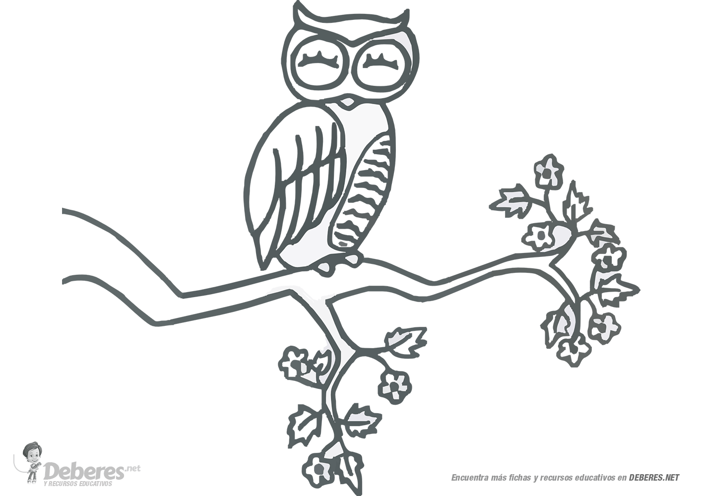 Dibujo infantil de Buho