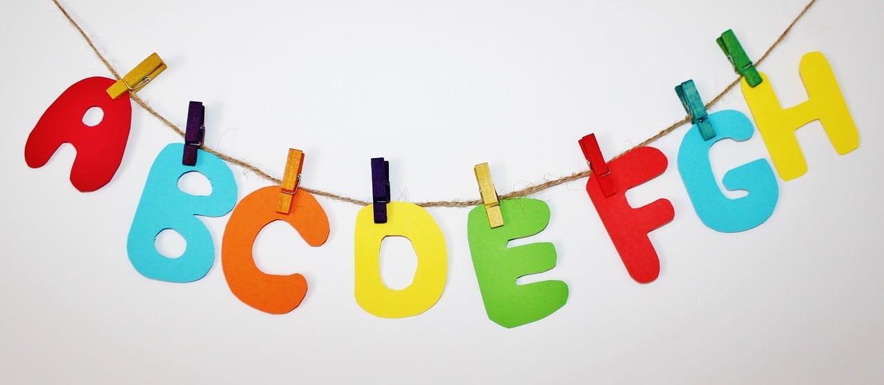 Fichas de las letras para colorear