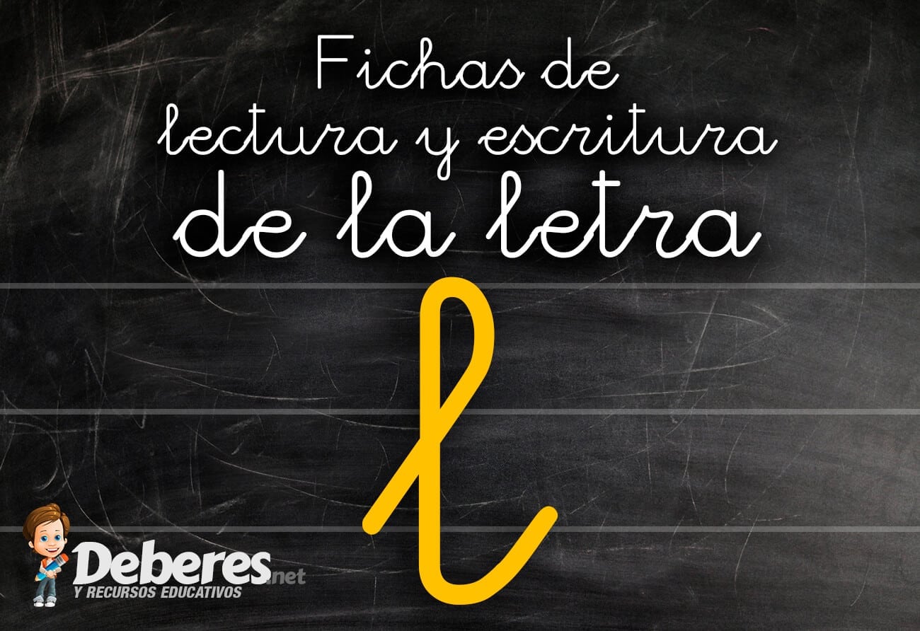 Fichas de la letra L: Fichas de lectura y escritura