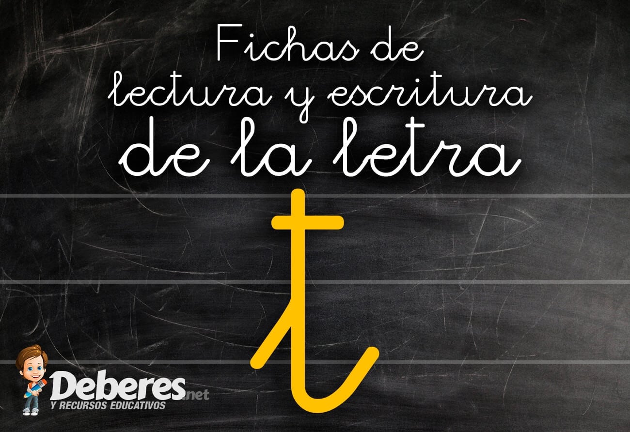 Fichas de escritura y lectura de la letra T