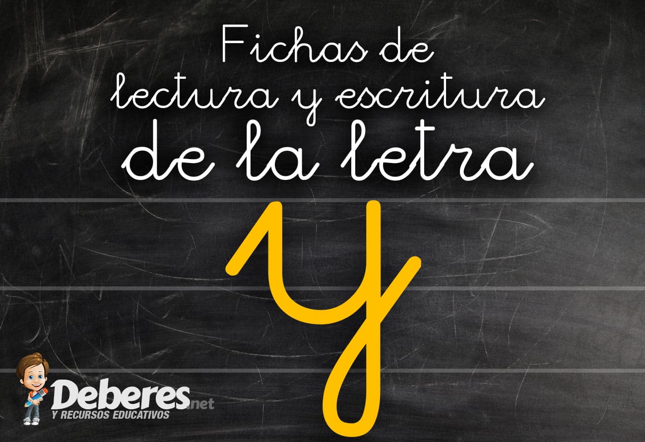 Fichas de lectura y escritura de la letra Y