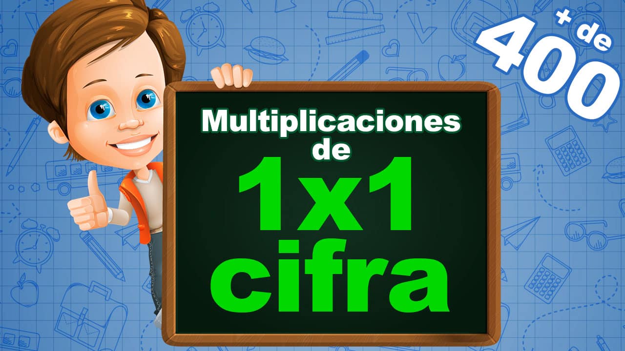 Fichas - Multiplicaciones de 1 por 1 cifra