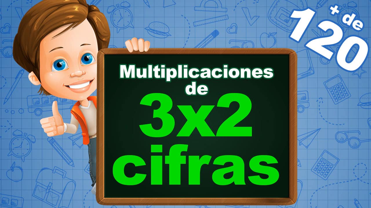 Fichas de multiplicaciones de 3 por 2 cifras