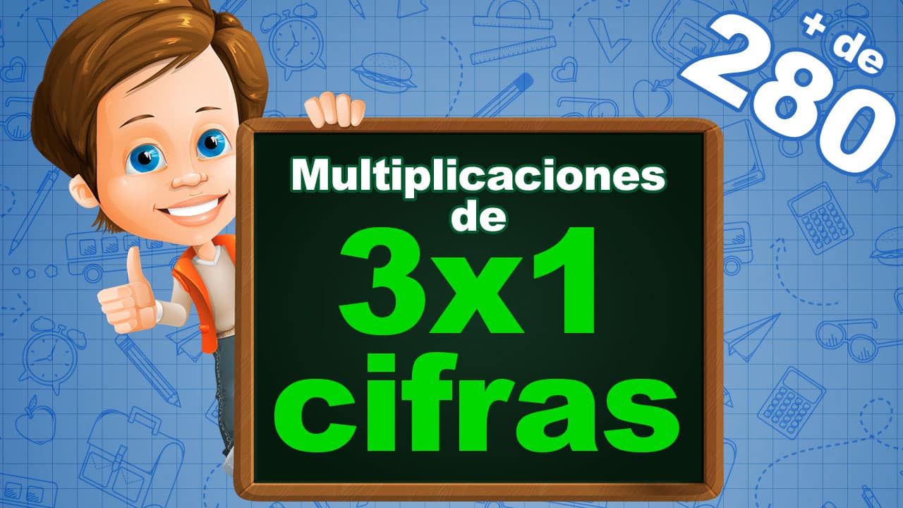 Multiplicaciones de 3 cifras por 1 cifra