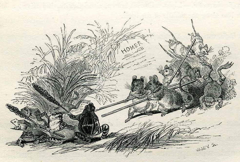 La Batracomiomaquia o la Batalla de las ranas y ratones